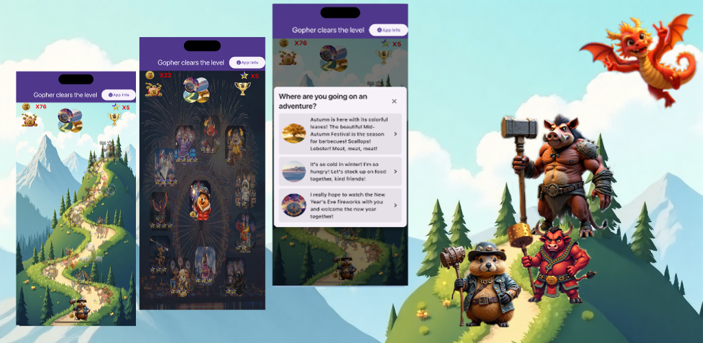 Catch the mole across levels